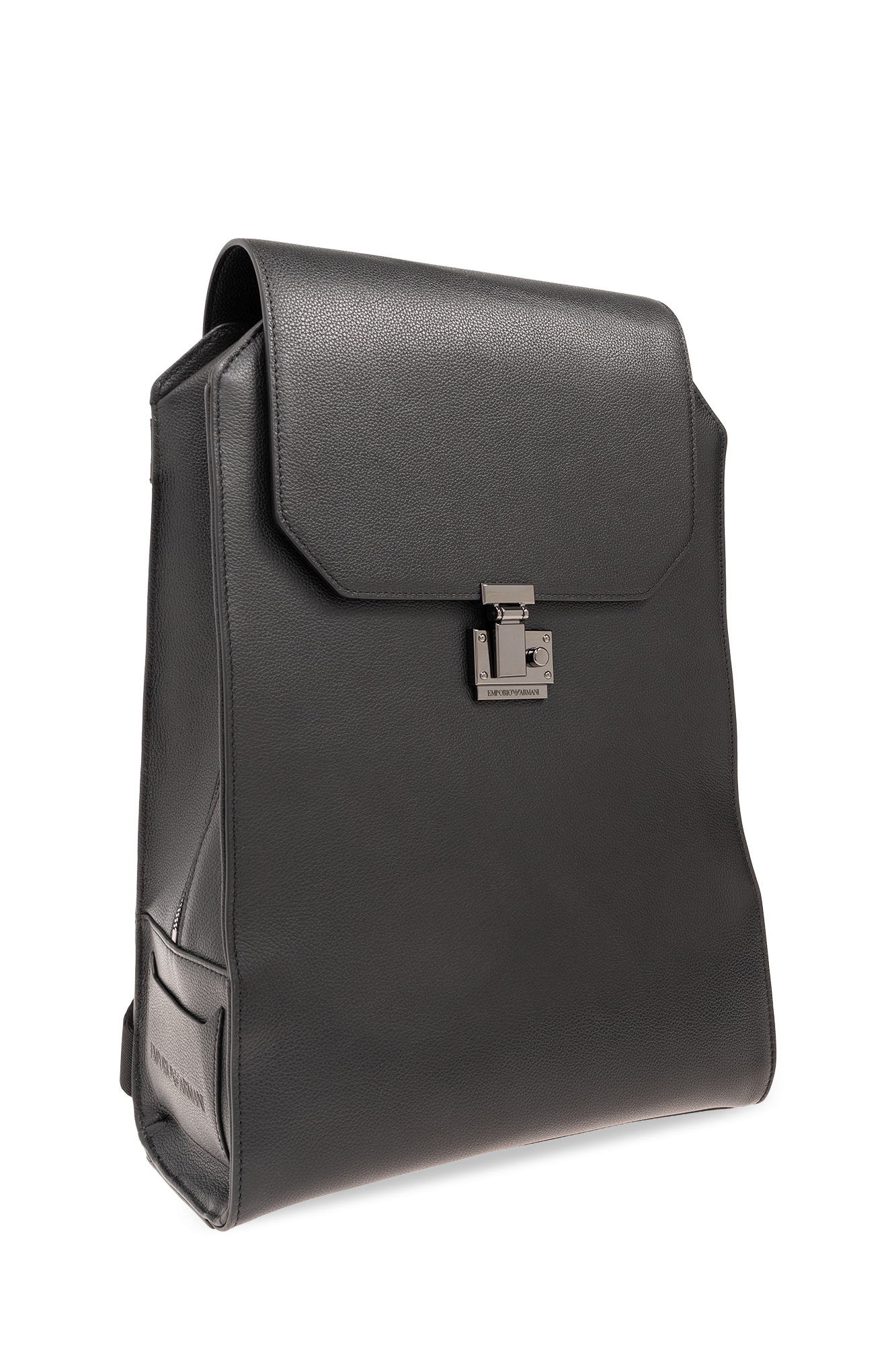 Armani leather backpack discount mens